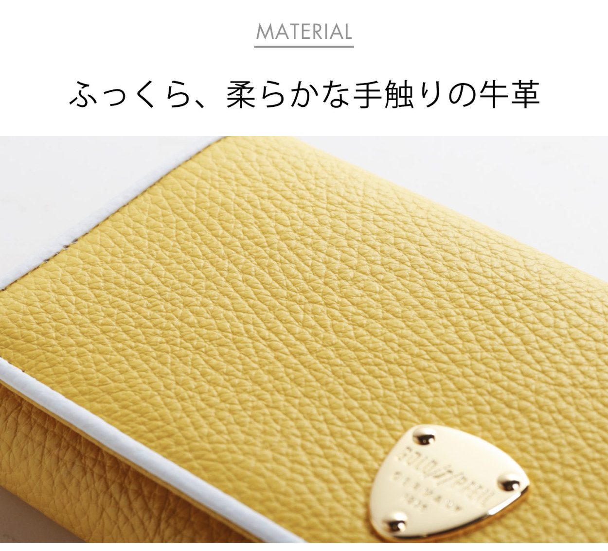 長財布 レディース 本革 かぶせ ブランド 革 バイカラー 牛革 財布 GOLD PFEIL レザー スナップボタン 小銭入れ 可愛い  ギフト(09000333r) 金運