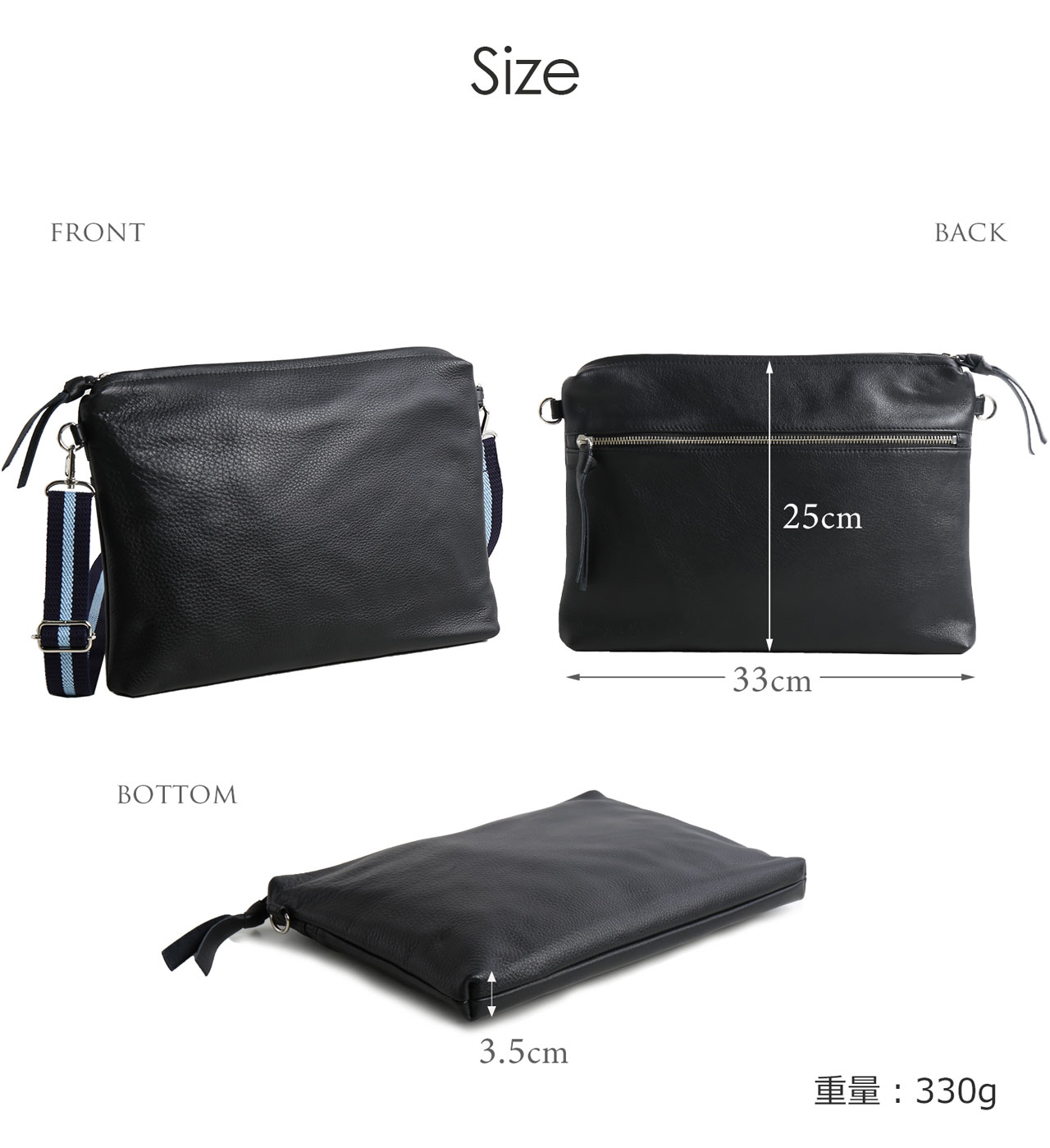 PRAIRIE 1957 サコッシュ レディース 本革 日本製 2way バッグ