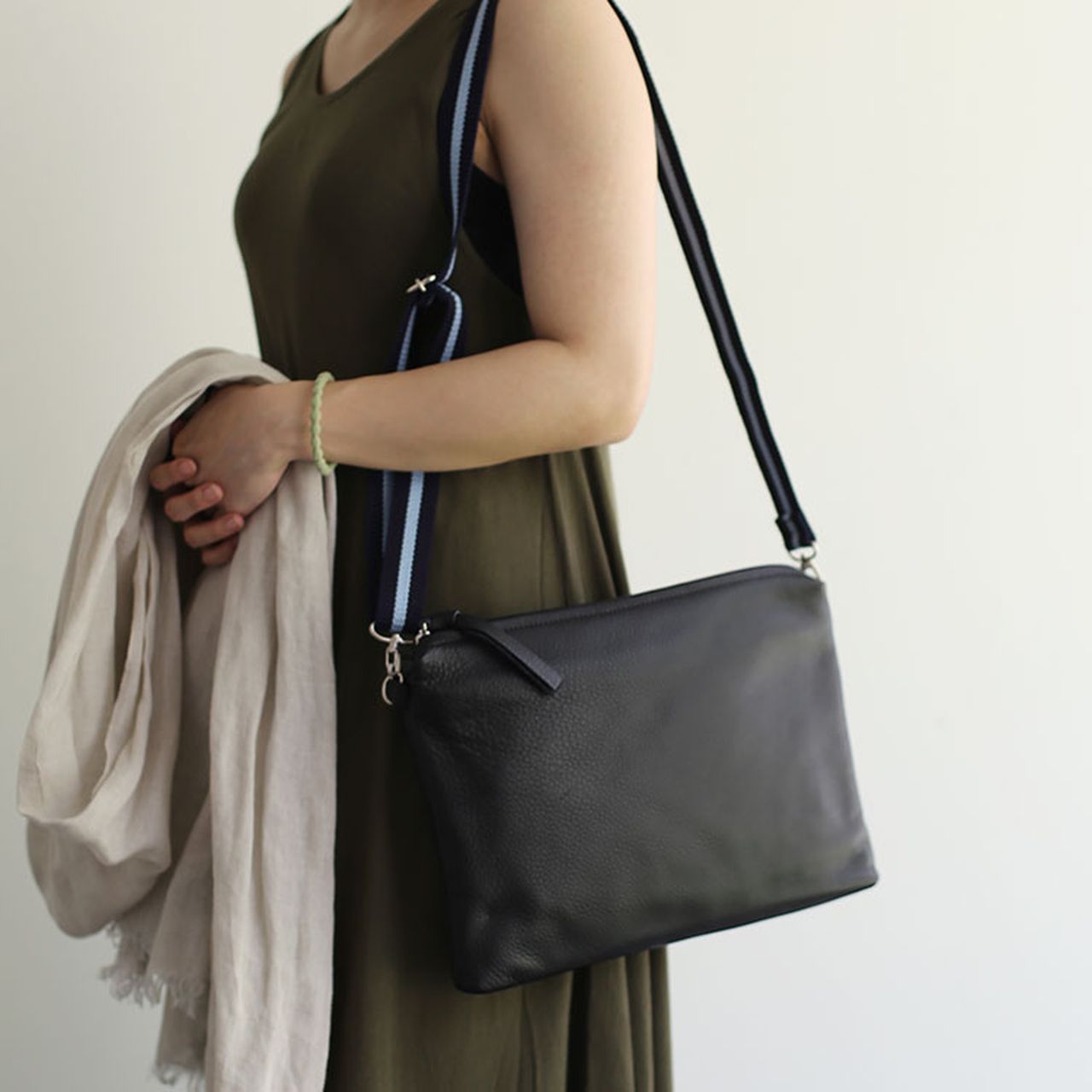 PRAIRIE 1957 サコッシュ レディース 本革 日本製 2way バッグ