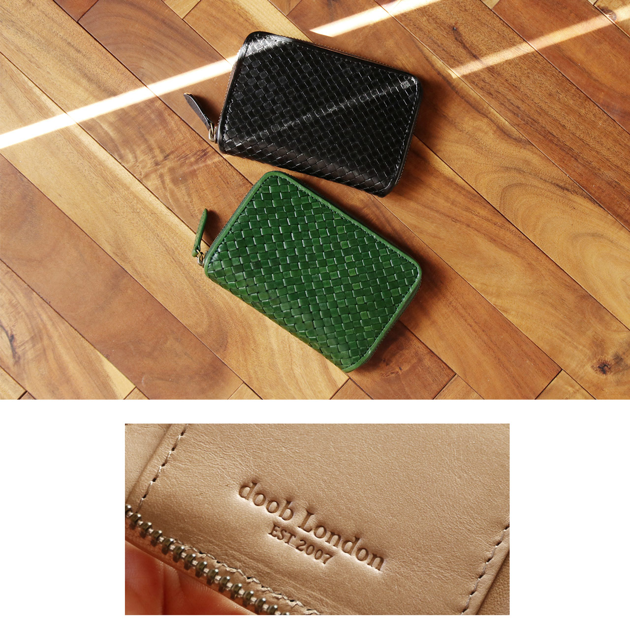 doob London ヌメ革 ラウンドファスナー 折財布 メンズ 本革