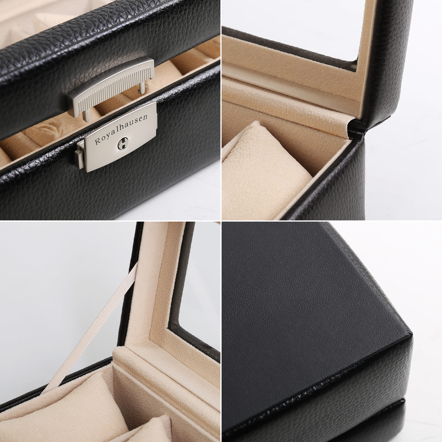 sankyo shokai（三京商会） 腕時計ケース 5本用 鍵付き 革 レザー