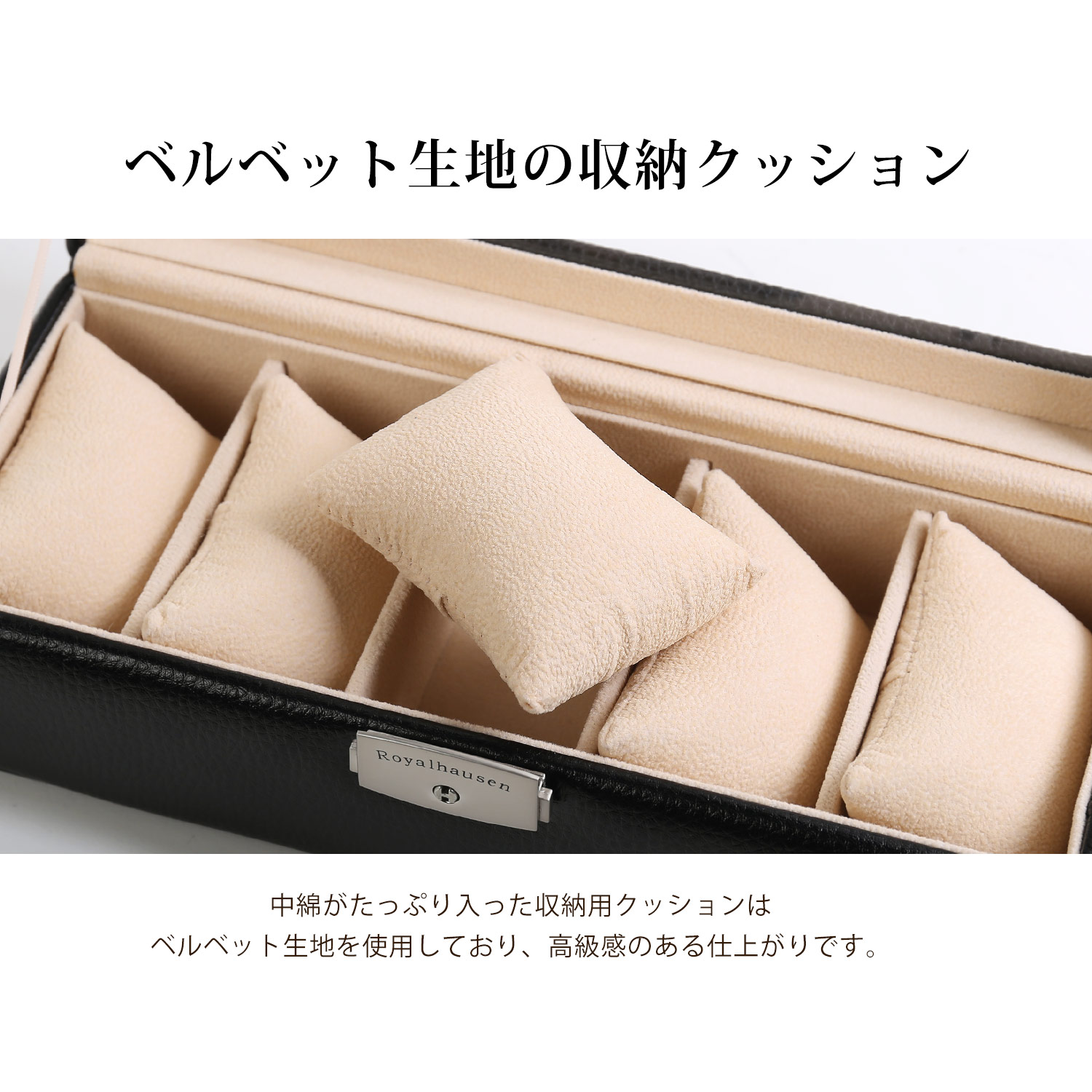 sankyo shokai（三京商会） 腕時計ケース 5本用 鍵付き 革 レザー