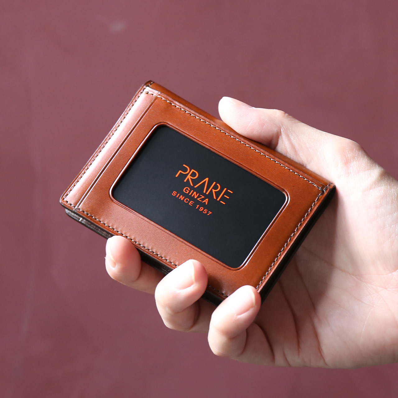 日本製 コードバン パスケース 定期入れ メンズ カードケース IDカードケース プレリー PRAIRIE［名入れ 可能］(09000492-mens-1r)