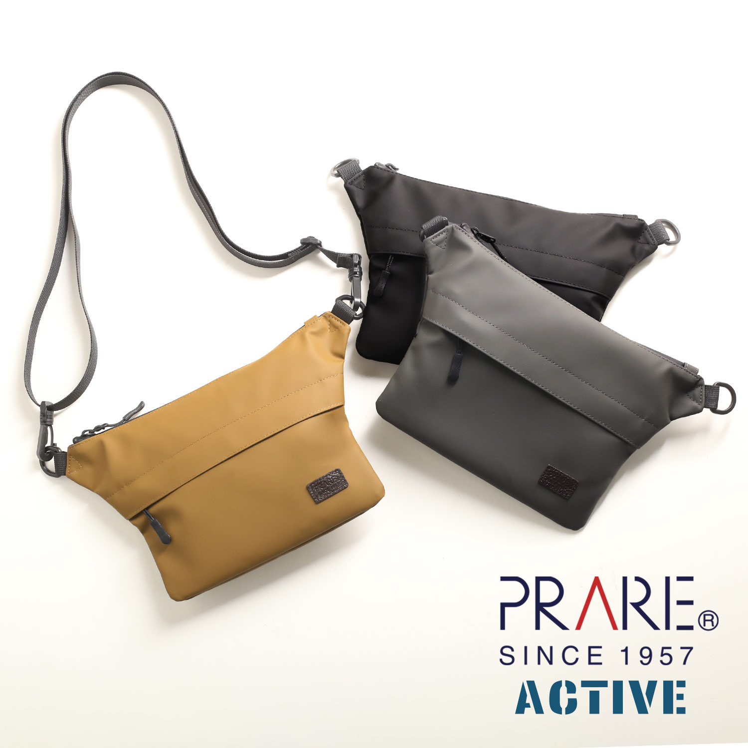 ボディバッグ メンズ 耐水バッグ 防水バッグ 止水ファスナー 斜め掛け PRAIRIE プレリー ACTIVE プレゼント ギフト 4FA  (09000527-mens-1r) バレンタイン