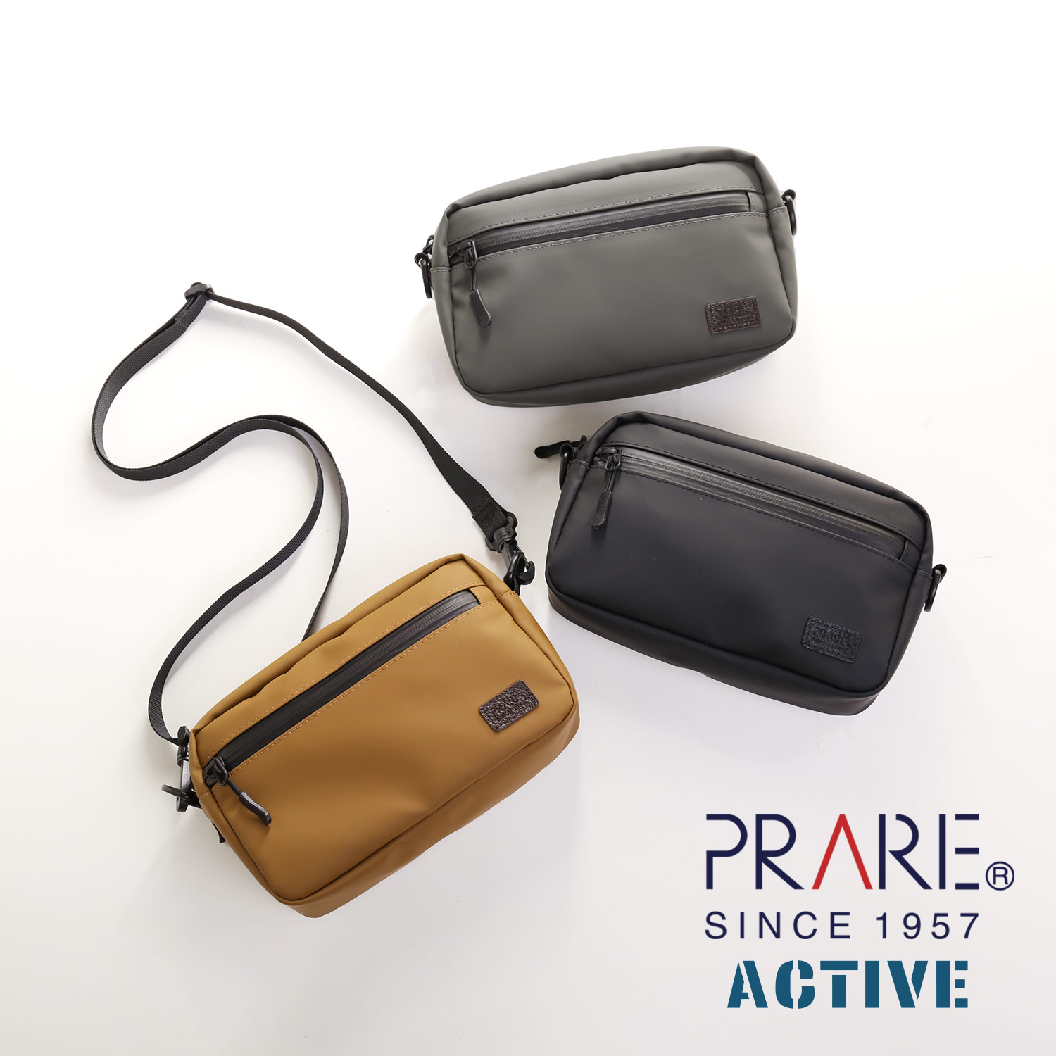 PRAIRIE 1957 PRAIRIE ボディバッグ メンズ 横型 耐水バッグ 防水