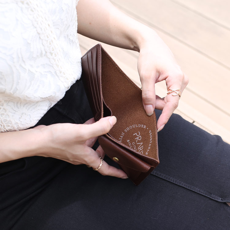 タンジェントピース] ピュアハンドメイド ベジタブルタンニン鞣し革 財布 PRAIRIE GINZA [28h限定10%off]ベジタブル タンニン レザー 2
