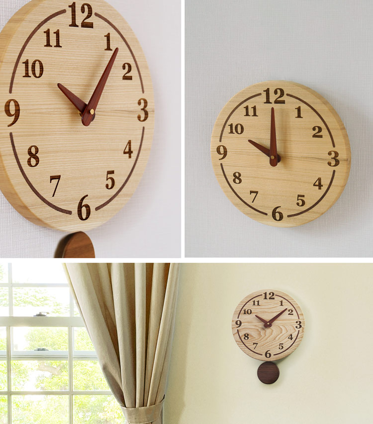 アンティーク、SEIKOSHA アナログ掛時計 丸型振り子時計 掛け時計 | 振り子時計 | CHAMBRE アーチの振り子時計 - 心ときめく