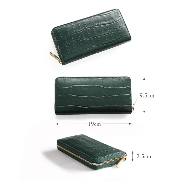 doob London クロコダイル 長財布 ラウンド doob London 本革 メンズ ラウンドファスナー 長財布 イタリアン