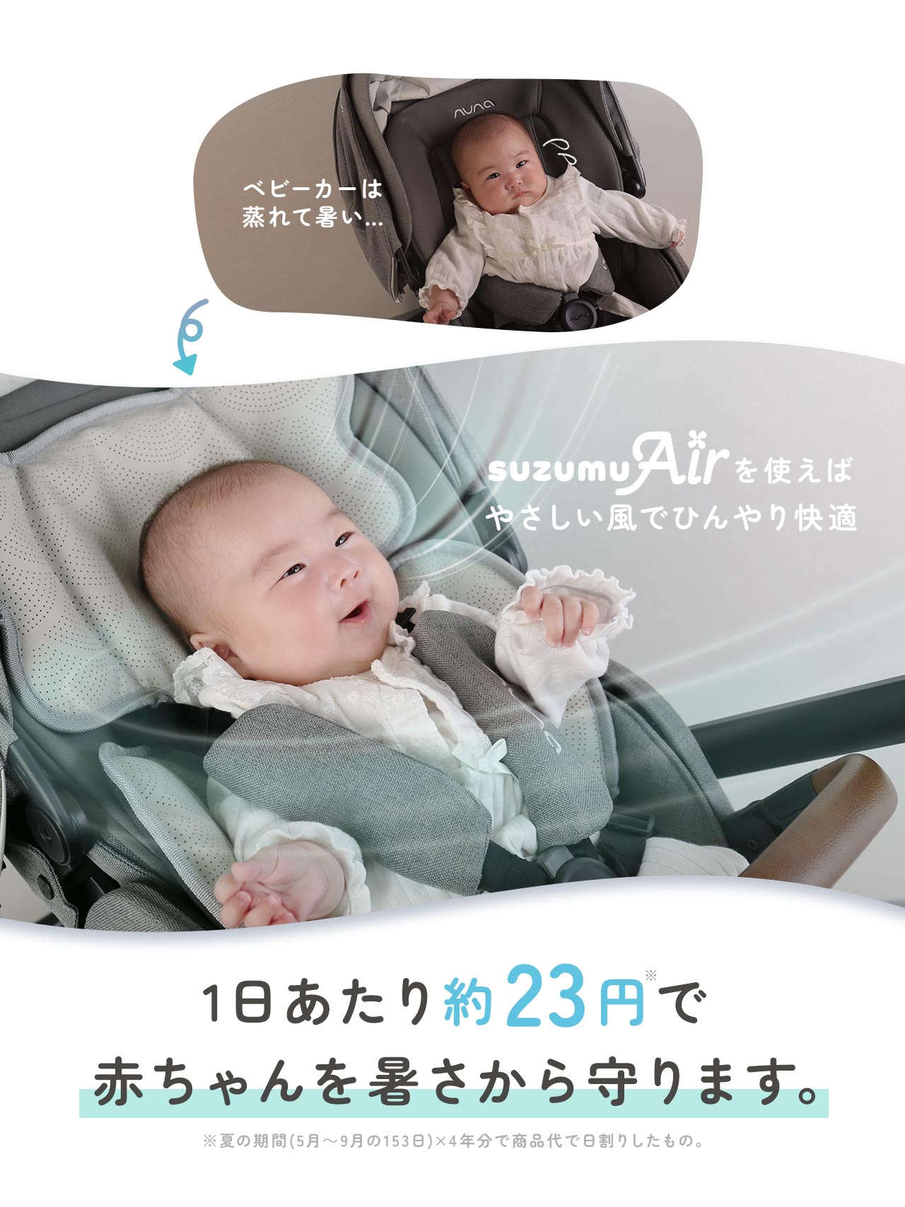 sankyo shokai suzumu Air ファン付き ベビーカーシート