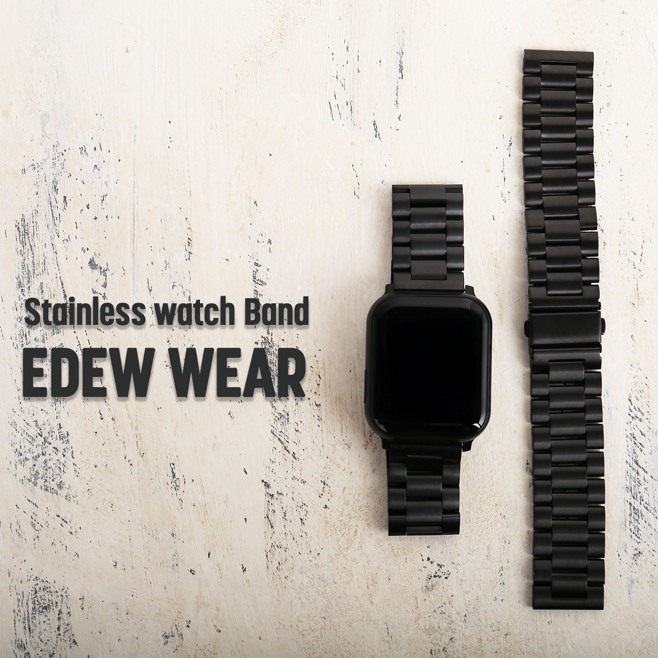 Yahoo! Yahoo!ショッピング(ヤフー ショッピング)EDEW WEAR ステンレスベルト 時計ベルト  22mm   おしゃれ   着せ替え 高級感 スマートウォッチ用 ワンタッチ 簡単  ［ネコポスで送料無料］ （09000708r）