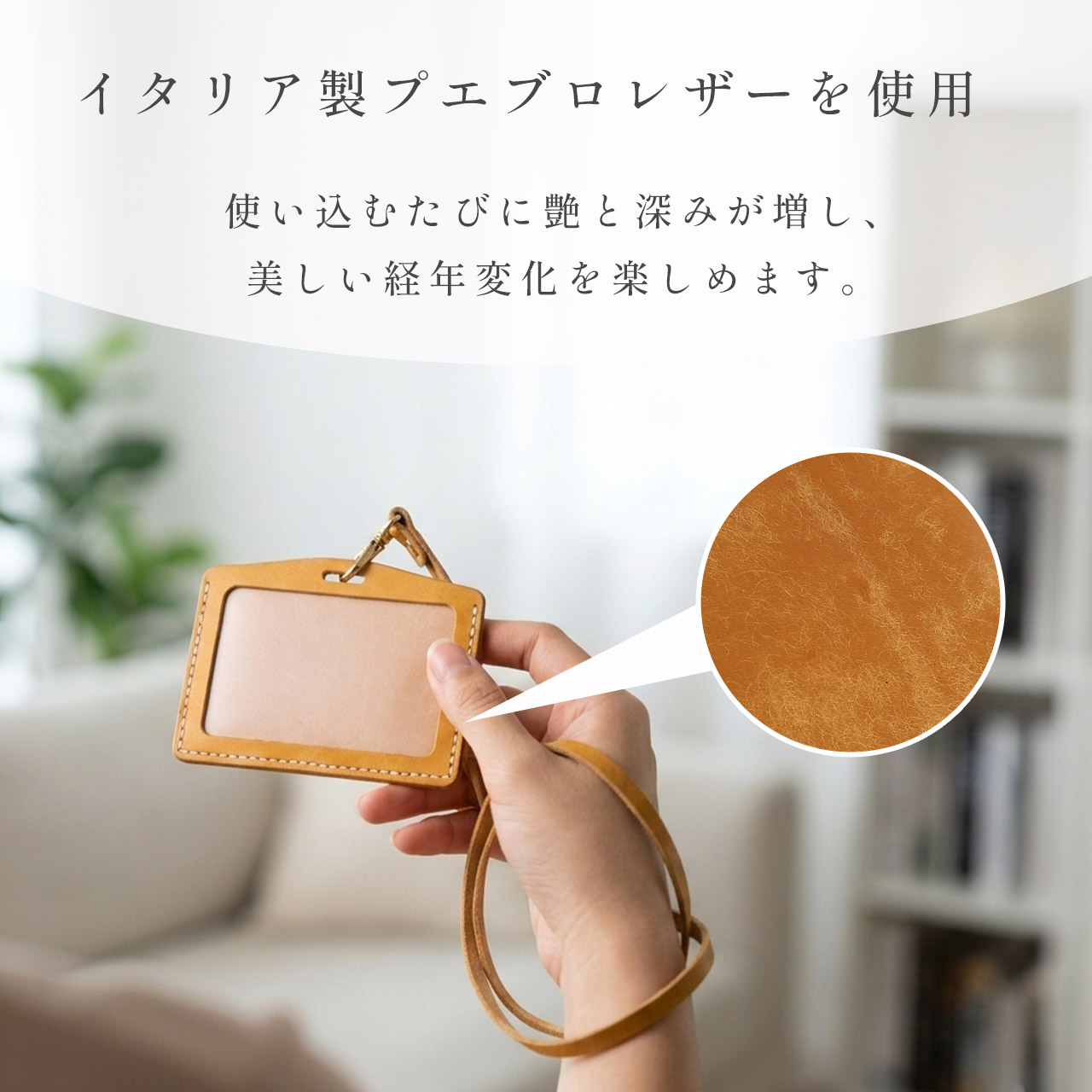 レザークラフトハンドメイド英字型押しお札ケース 社員証ケース レザークラフト キット 本革 牛革 メンズ 自由工作
