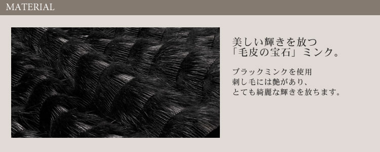 sankyo shokai（三京商会） 毛皮/ファー/ブラックミンクノーカラー 