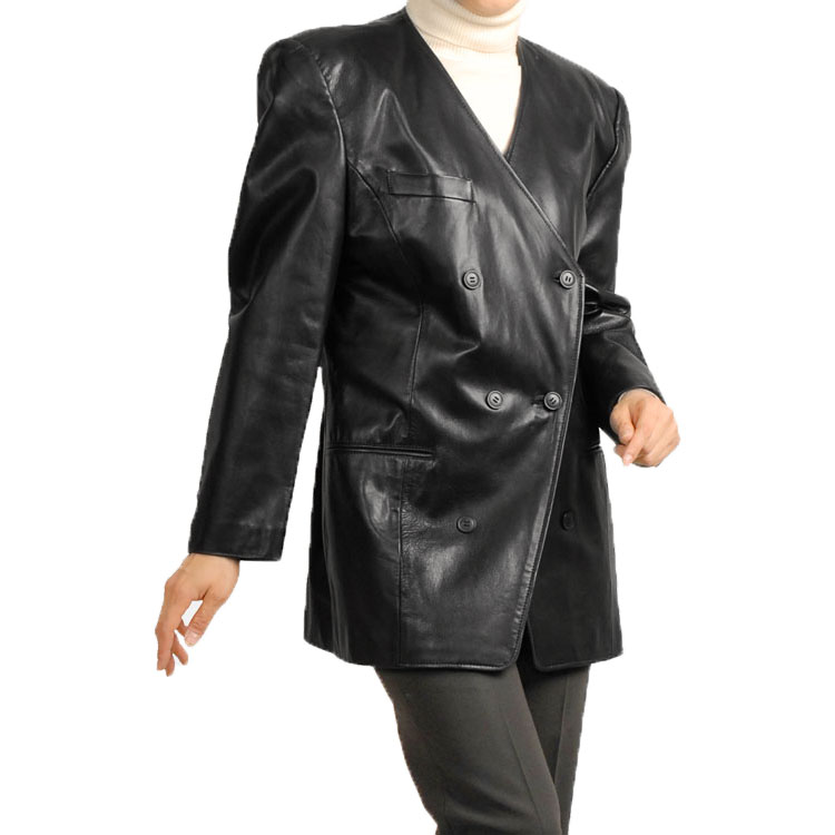 sankyo shokai（三京商会） ファー/ラム ノーカラー ジャケット