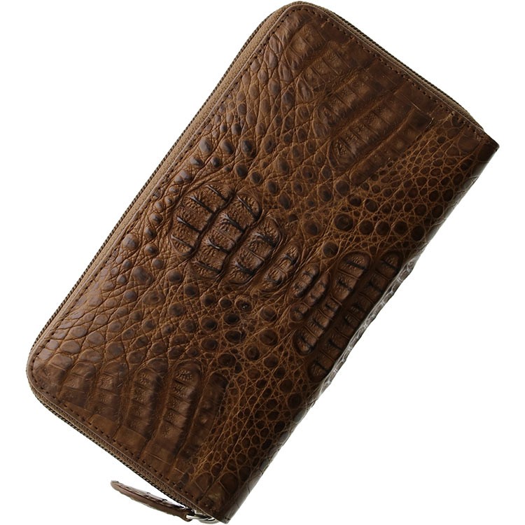 sankyo shokai（三京商会） カイマン (頭) 長財布 マット加工 ラウンド