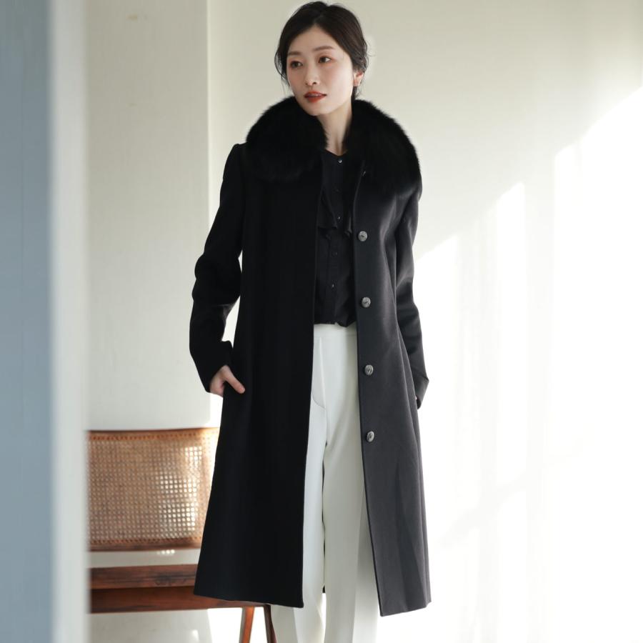 264円 ランキング第1位 カシミヤ コート レディース カシミヤ100 フォックス ファー 付き 比翼仕立て 着丈100cm フォーマル ロング コート 冬 ブラック 大きいサイズ 30代 40代 4370r 264円 ランキング第1位 カシミヤ コート レディース カシミヤ100 フォックス ファー 付き 比翼仕立て 着丈100cm フォーマル ロング コート 冬 ブラック 大きいサイズ 30代 40代 4370r
