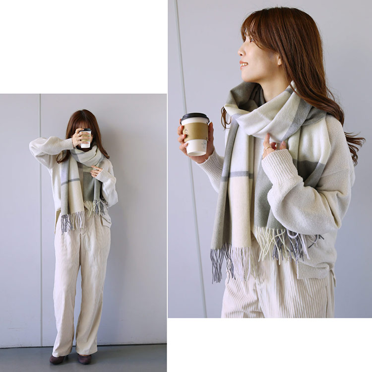 sankyo shokai（三京商会） ウール 100% ストール マフラー レディース