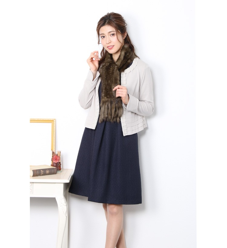 sankyo shokai（三京商会） ファーム セーブル 編み込み マフラー