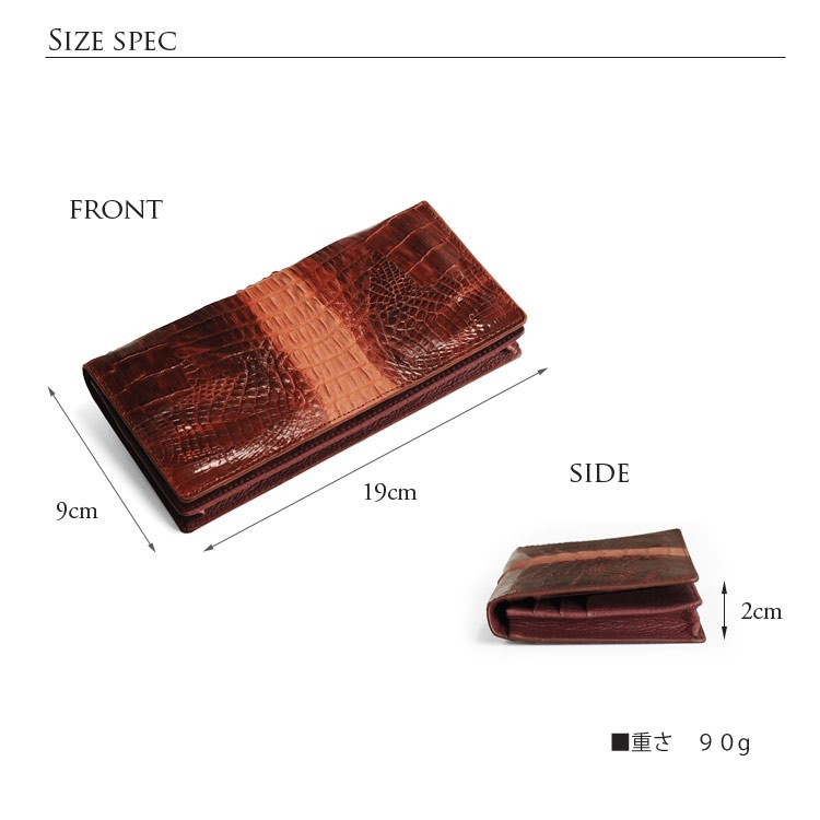 sankyo shokai（三京商会） カイマン 二つ折 長財布 シャイニング （尾