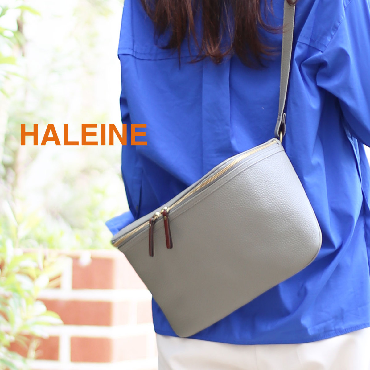 HALEINE 牛革 ショルダーバッグ 本革 シュリンク レザー(No.07000408