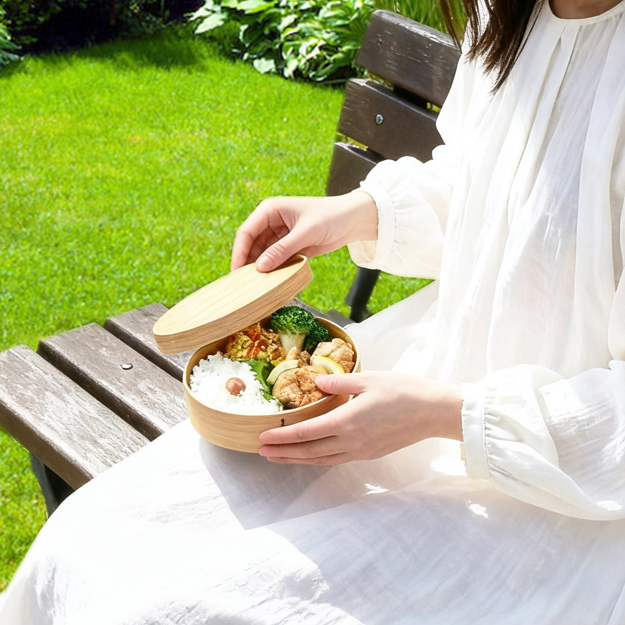 DONO 曲げわっぱ お弁当箱 電子レンジ対応 食洗器対応 ランチボックス