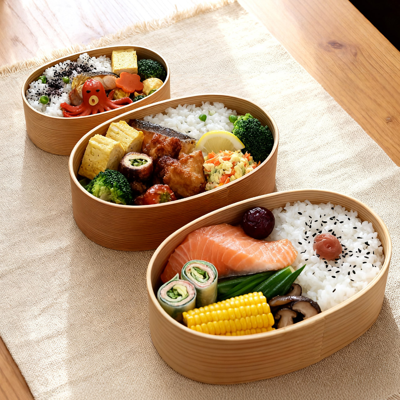 新品！曲げわっぱ 小判弁当(小) 仕切り付き 大館工芸社の曲げわっぱ 小判弁当用仕切り 小 / 中 – いちじつ