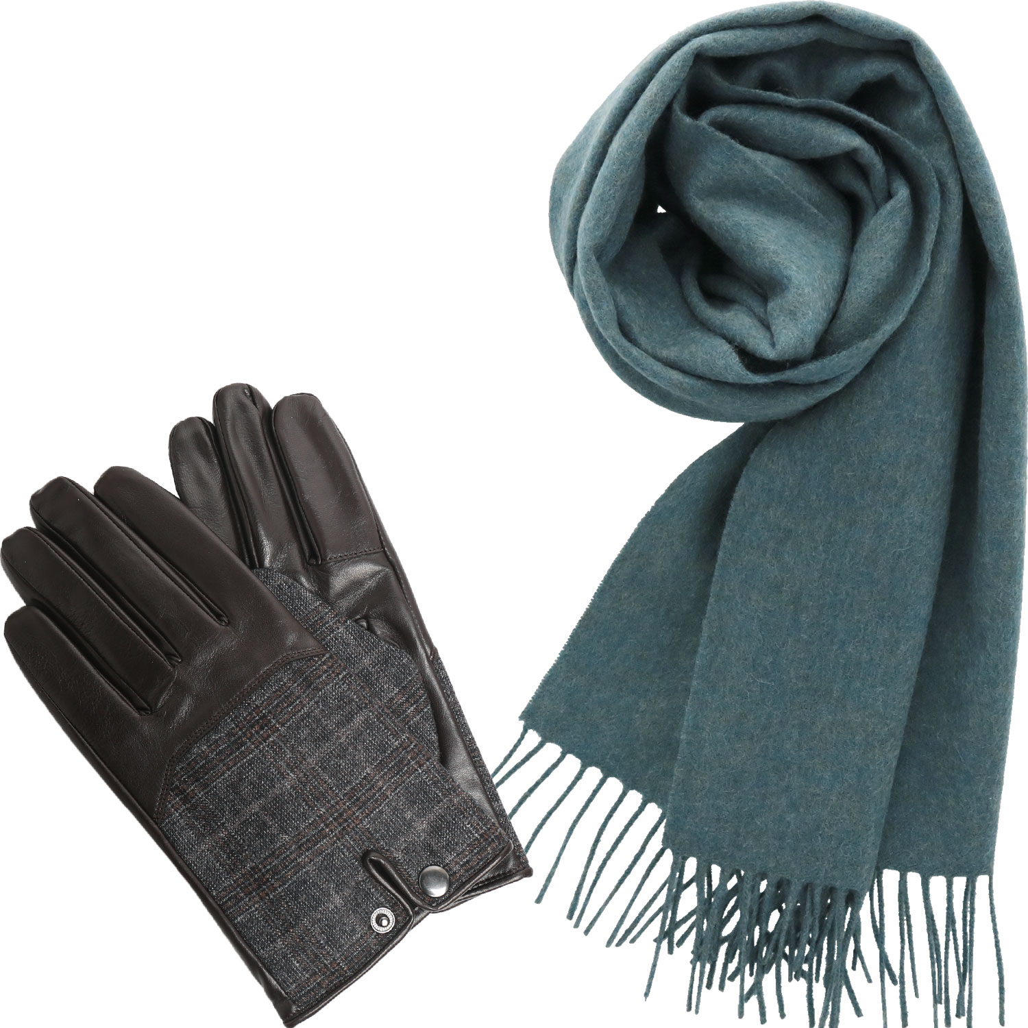 Y's for men レザーカシミア手袋
