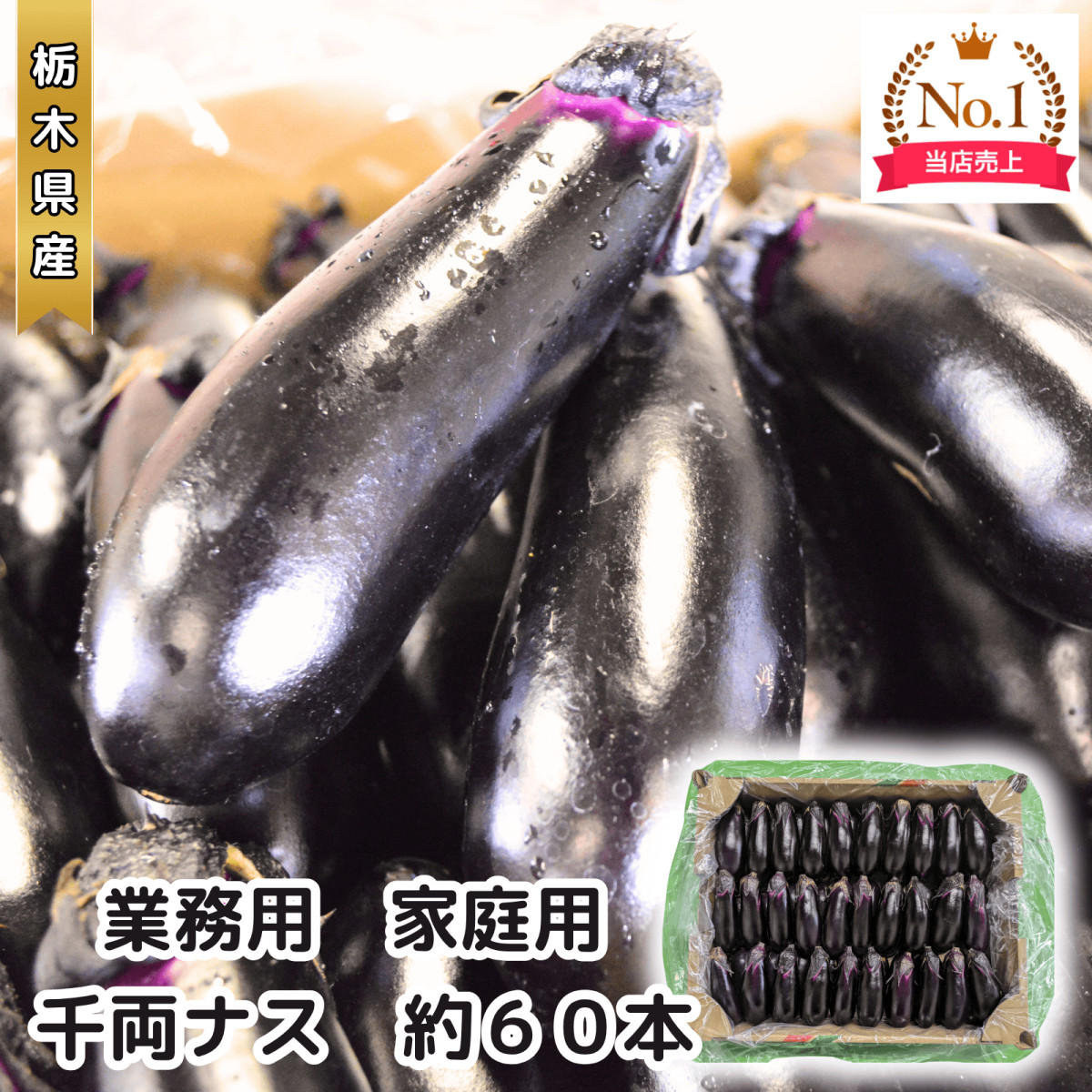クーポン300円オフ】採れたて新鮮ナス！バラ60本詰合せセット 栃木県