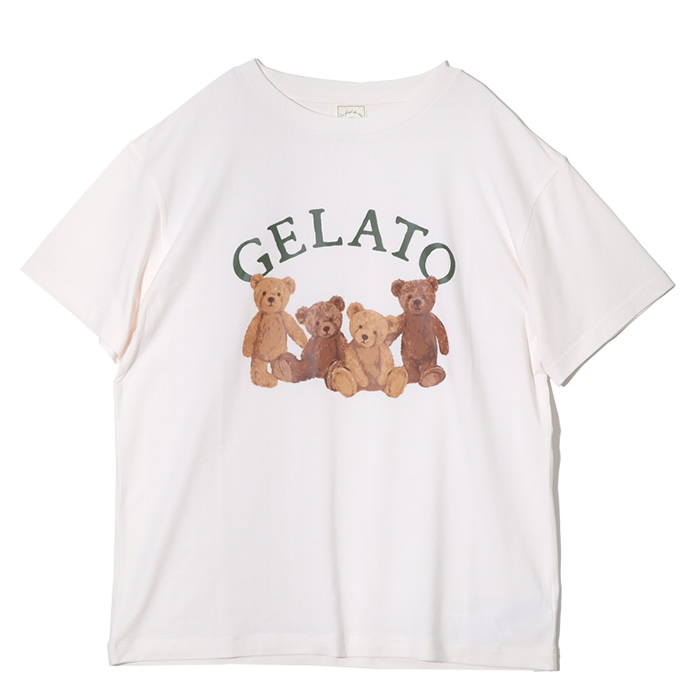 ジェラートピケ gelato pique ジェラピケ レディース tシャツ 半袖 薄手 ベア ルーム...