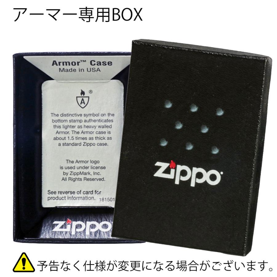 zippo ジッポ アーマーシルバー100ミクロン サテン仕上げ ZIPPO 送料無料（ネコポス対応）｜jackal｜03