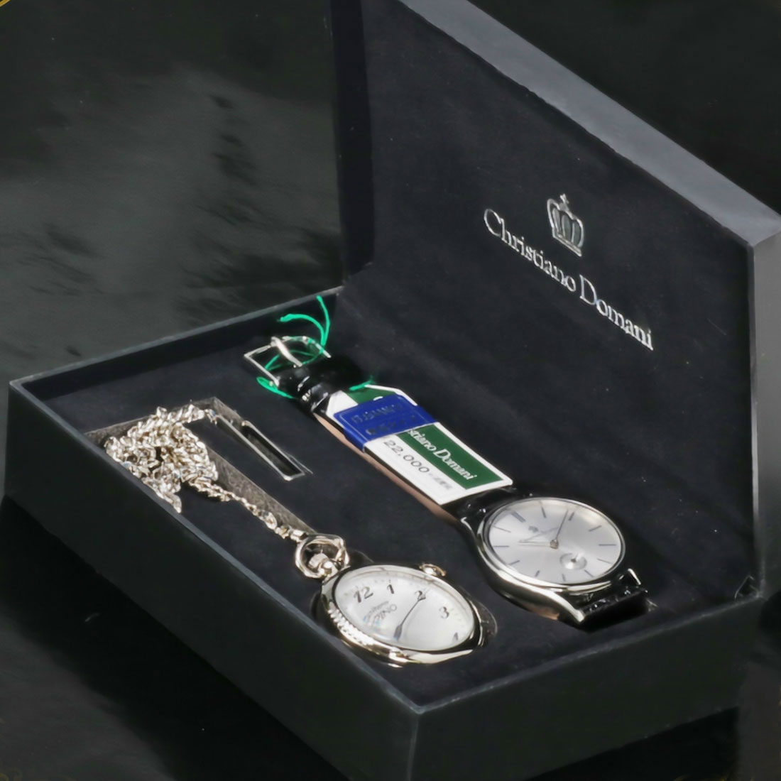 現品限り 蔵出し 展示品クリスチャンドマーニ・MARINO capitano マリノキャピターノ メンズ腕時計＆ポケットウォッチの CD-SET1  選べる4種類   送料無料 |  | 10