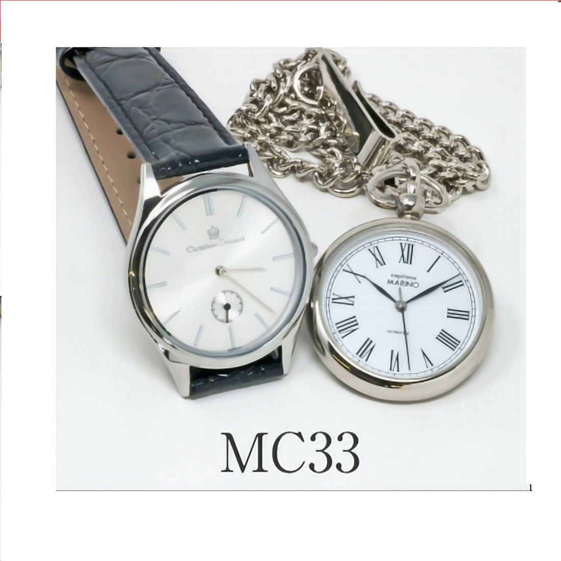 現品限り 蔵出し 展示品クリスチャンドマーニ・MARINO capitano マリノキャピターノ メンズ腕時計＆ポケットウォッチの CD-SET1  選べる4種類   送料無料 |  | 03