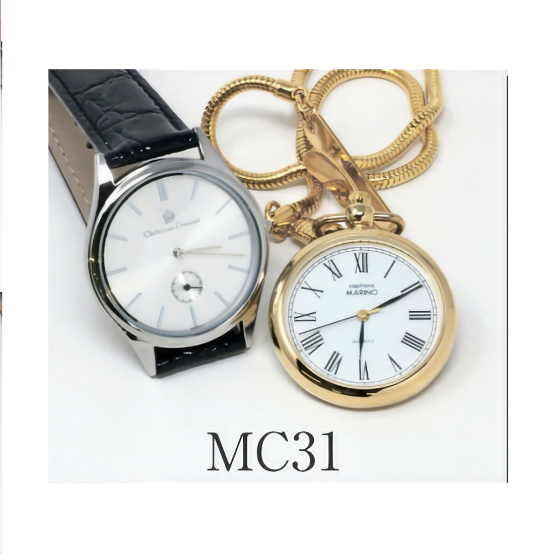 現品限り 蔵出し 展示品クリスチャンドマーニ・MARINO capitano マリノキャピターノ メンズ腕時計＆ポケットウォッチの CD-SET1  選べる4種類   送料無料 |  | 01