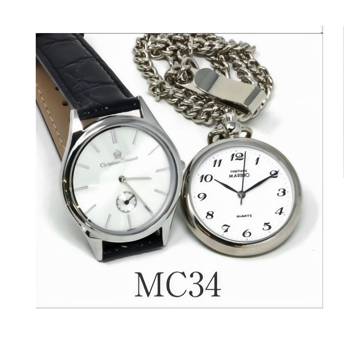 現品限り 蔵出し 展示品クリスチャンドマーニ・MARINO capitano マリノキャピターノ メンズ腕時計＆ポケットウォッチの CD-SET1  選べる4種類   送料無料 |  | 04