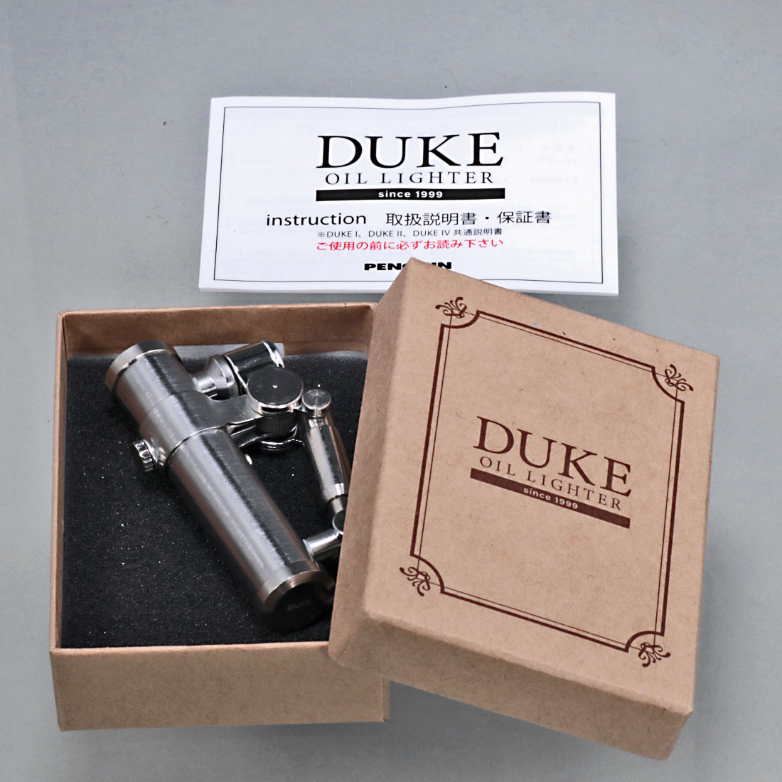 父の日デューク2 DUKE 2 オイルライター クロームサテン DUK2