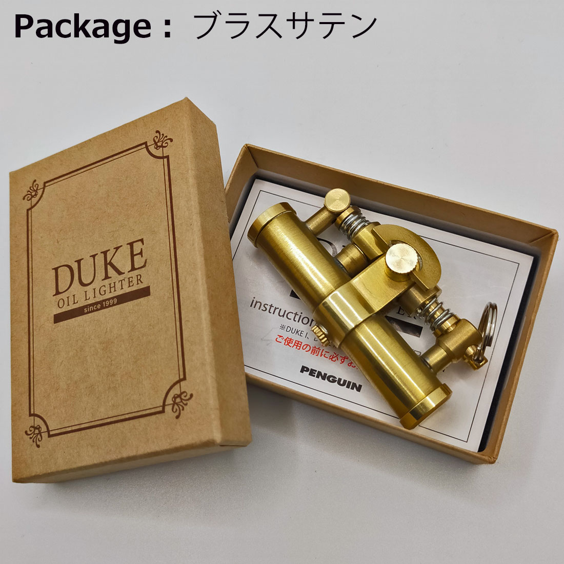 DUKE オイルライター デューク4 ブラスサテン  DUK4-BRS画像5