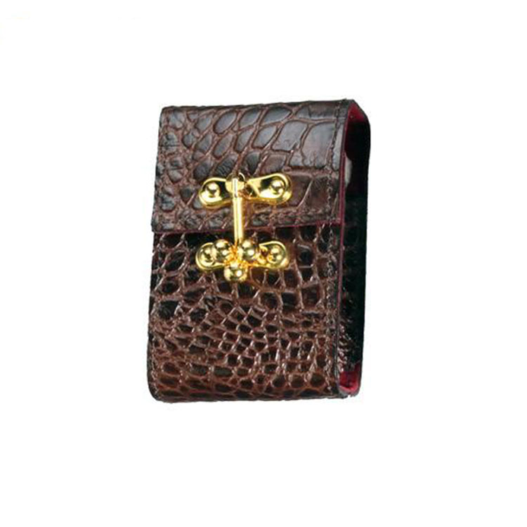 シガレットケース スクエア レギュラー ショート 各2色 本牛革 クロコ型押し 日本製 ギフトにオススメ！化粧箱付き 送料無料 |  | 01