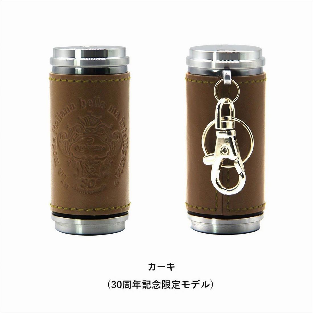 携帯灰皿 オロビアンコ Orobianco オロビアンコ 30周年記念 限定モデル 国産本牛革 正規品 記念リボン付き 全2色 ORA-030 カーキ オレンジ 人気ブランド送料無料 | Orobianco | 12