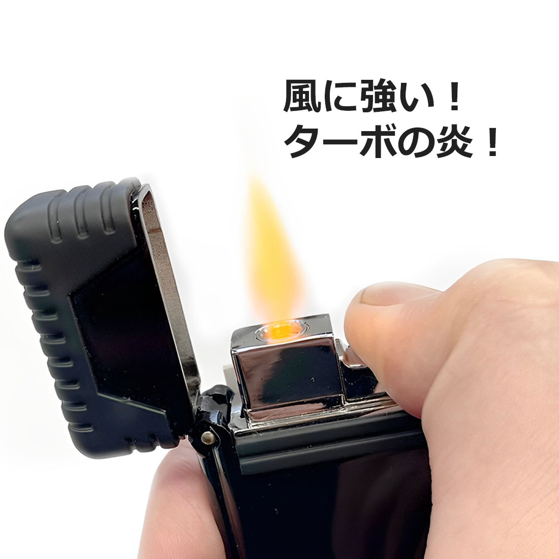 ガスライター ペンギンライター PK-2 ターボ-X ライター ガス注入式 選べる3色 PK-2 アウトドア 耐風 防風 キャンプ 火起こし 着火 屋外 ネコポスで送料無料 関連画像2