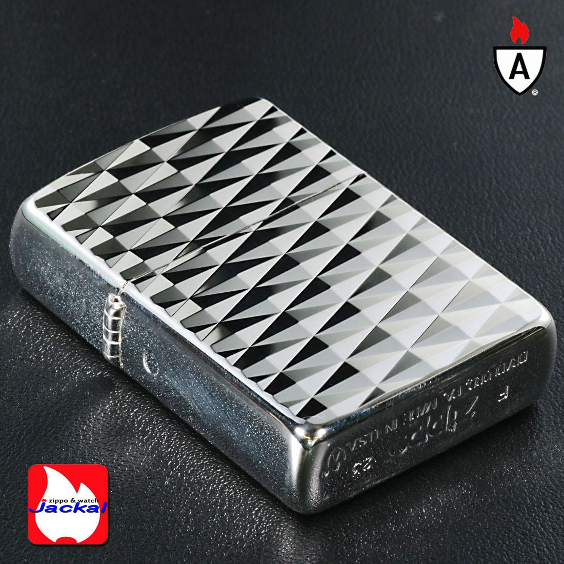 ZIPPO zippo(ジッポーライター)ARMOR アーマー 鎧 ダイヤカット 2面 