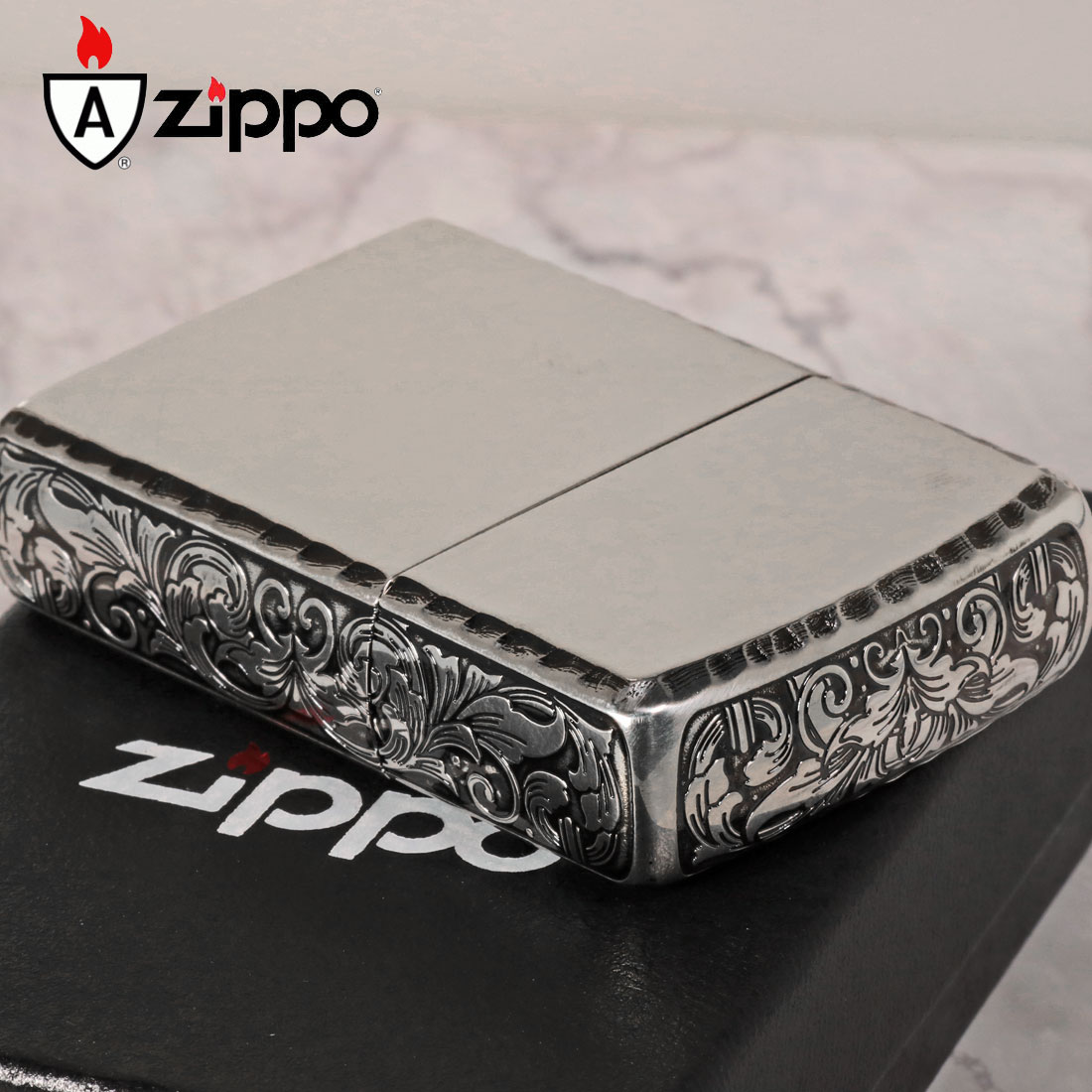 ZIPPO 父の日zippo アーマー Armor サイドアラベスク リューター