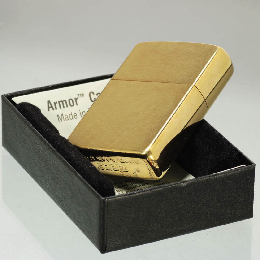 ZIPPO ジッポーライター SOLID BRASS アーマー ソリッドブラス 無地 168 シンプル 人気 ギフト プレゼント 送料無料 ネコポス可 関連画像2