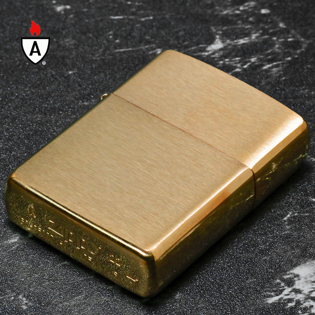 ZIPPO lighter SOLID BRASS zippo アーマー ジッポ ライター ソリッドブラスアーマー無地 168 ジッポー  （ネコポス可） : z168 : JACKAL - 通販 - Yahoo!ショッピング