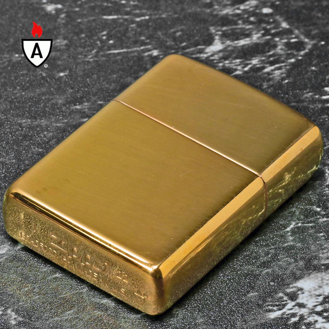 zippo アーマー ライター ジッポ 169真鍮無垢 ポリッシュ仕上げ ジッポーライター ZIPPO lighter Armor SOLID  BRASS（ネコポス可） : z169 : JACKAL - 通販 - Yahoo!ショッピング