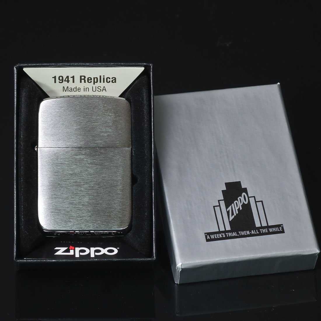 zippo ライター ジッポ 1941 レプリカ ジッポー ブラッシュクローム