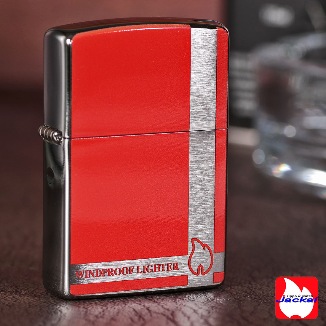 ZIPPO/クラシカルデザイン　ファイヤー　#200クロームサテーナ　レッド　200CD-F画像5