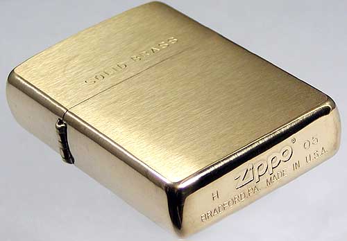 【ZIPPO】ブラス・ブラッシュジッポ(ロゴ）
