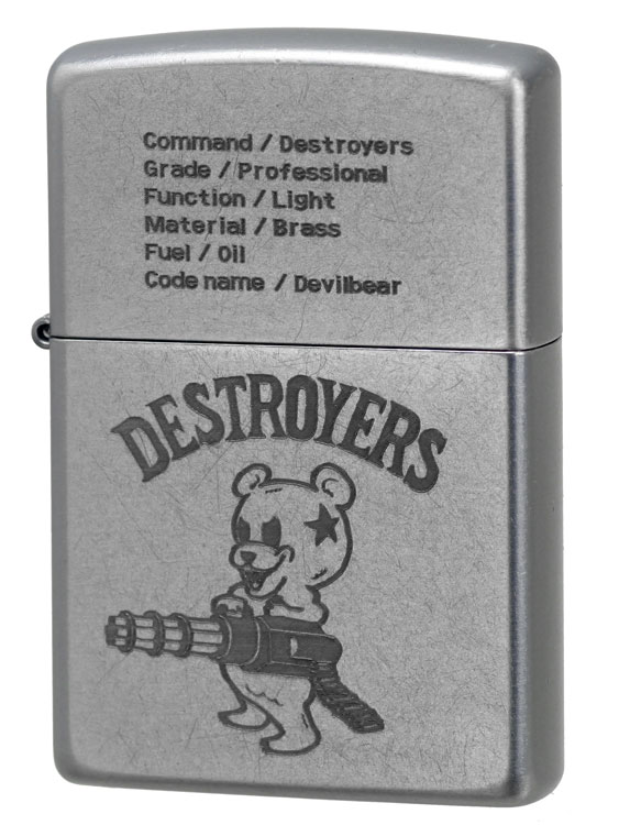 zippo ライター ジッポーライター DESTROYERS デストロイヤーズ キャラクター クローム オールド仕上げ 6種類（クロネコゆうパケット可）｜jackal｜03