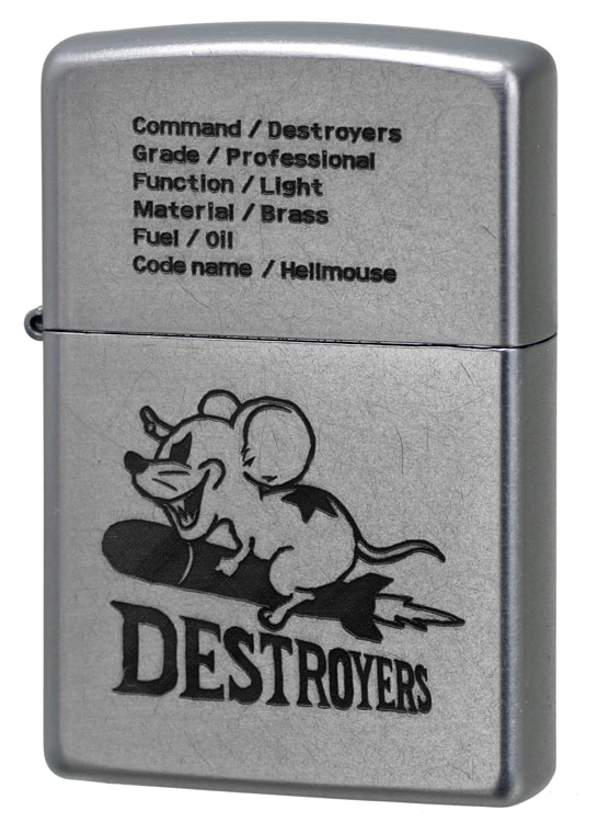 zippo ライター ジッポーライター DESTROYERS デストロイヤーズ キャラクター クローム オールド仕上げ 6種類（クロネコゆうパケット可）｜jackal｜06