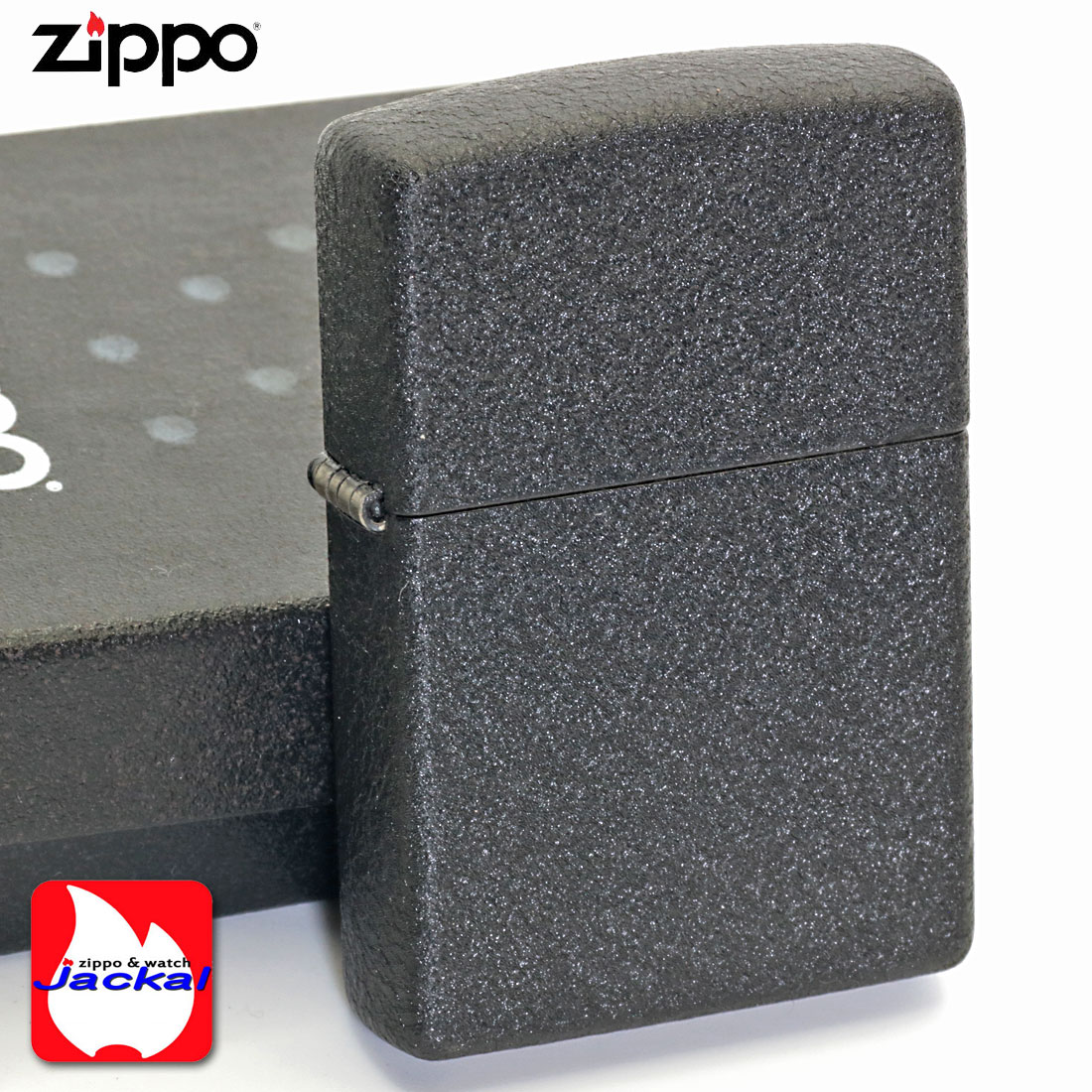 ZIPPO/ブラッククラックル 236 Black Crackle 黒 オイルライター　クラックル加工　＃236画像1