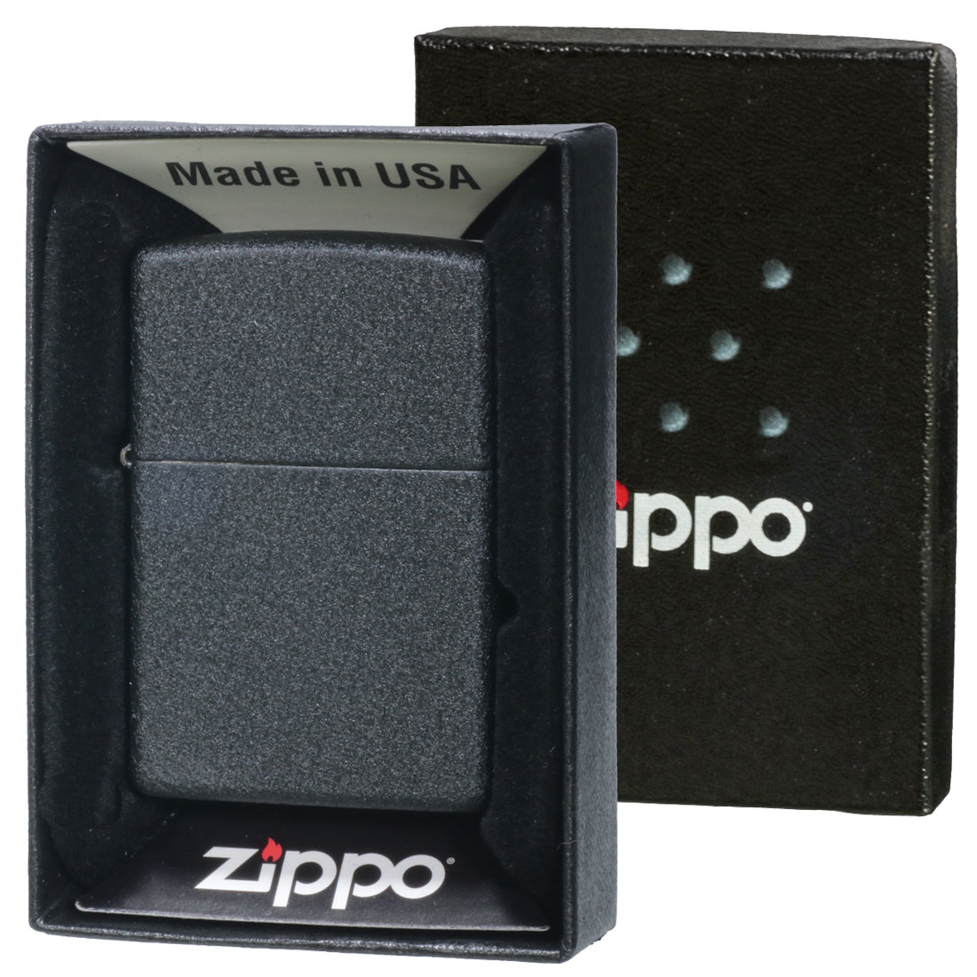 ZIPPO/ブラッククラックル 236 Black Crackle 黒 オイルライター　クラックル加工　＃236画像1